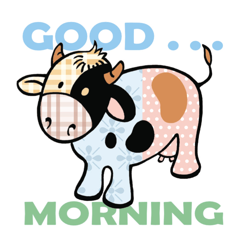 Koelkastmagneet - Koe - Good Morning