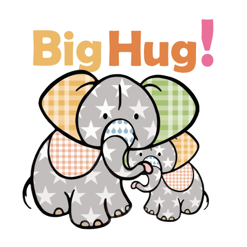 Koelkastmagneet - Olifant -Big Hug Elephant