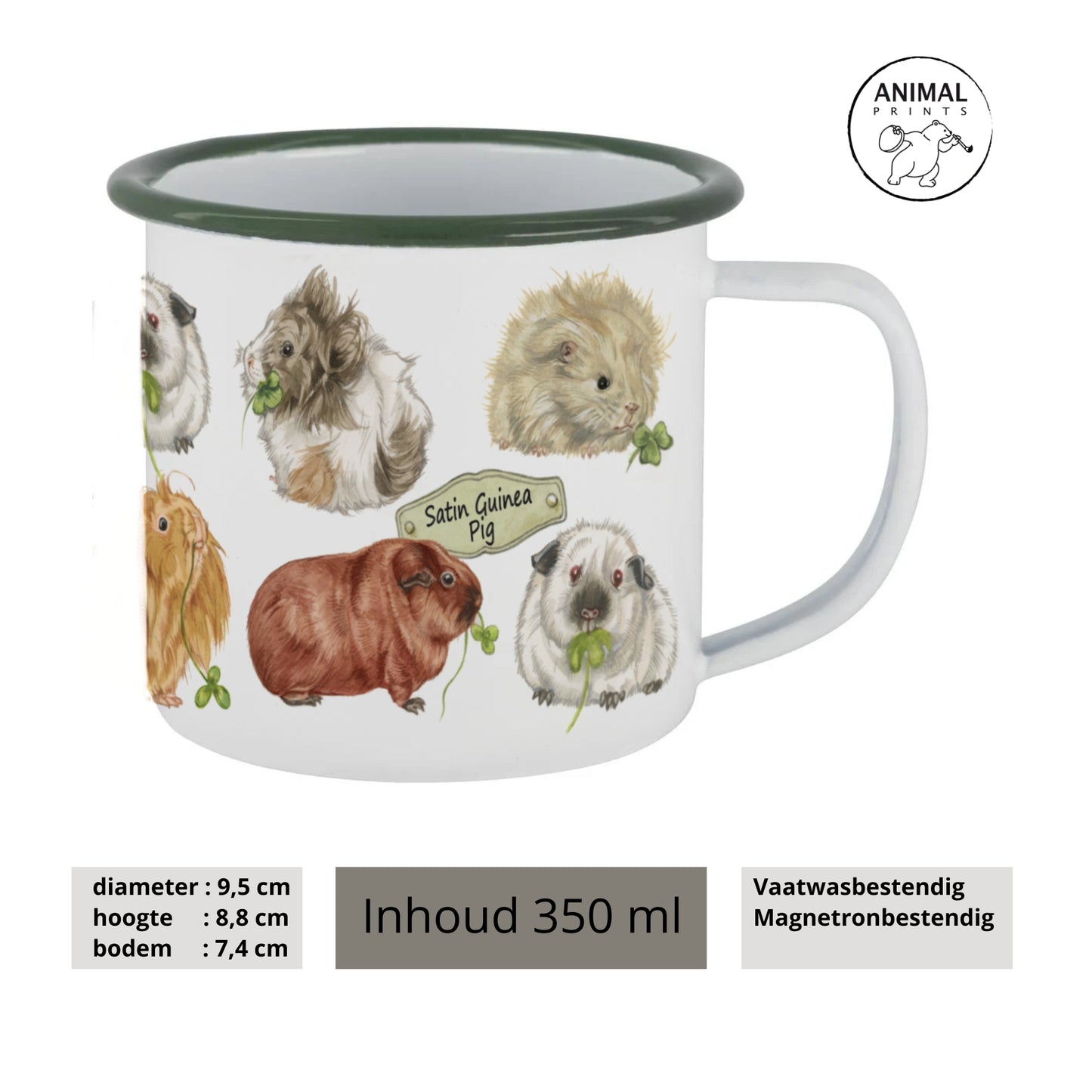 Mokken met collage - Cavia's -design 1