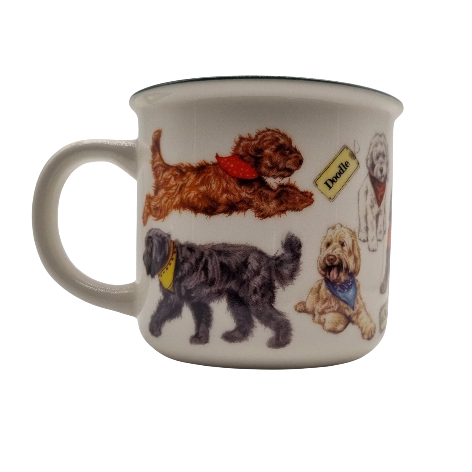 Mokken met collage - Teckel - design 2