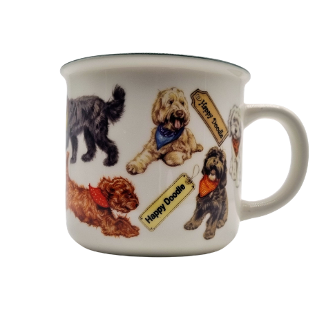 Mokken met collage - Labradoodle - design 1