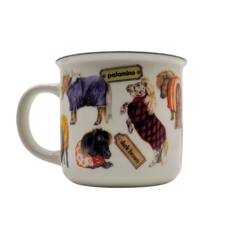 Mokken met collage - Shetlanders