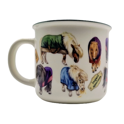 Mokken met collage - Shetlanders - design 2