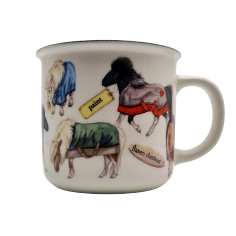 Mokken met collage - Shetlanders - design 2