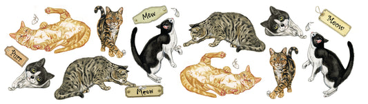 Mokken met collage - Katten