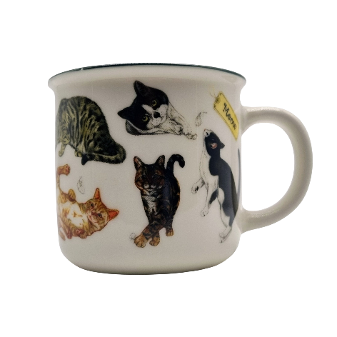 Mokken met collage - Katten - design 1