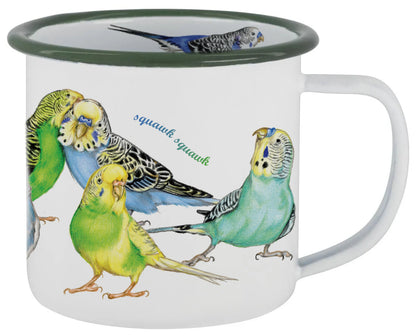 Tassen mit Collage - Rotkehlchen