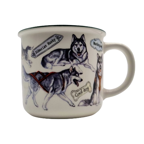 Mokken met collage - Husky