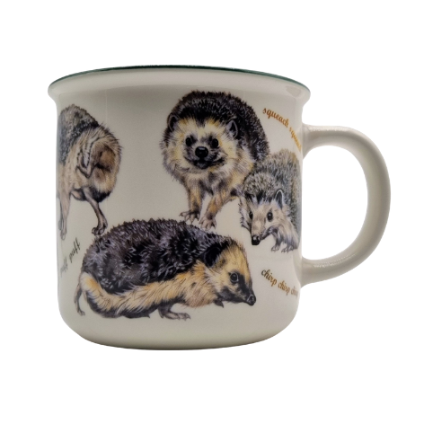 Mokken met collage - Egels