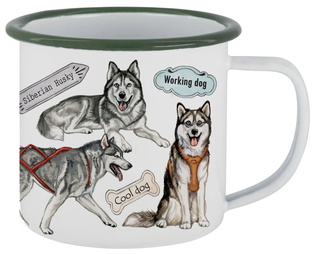 Mokken met collage - Husky