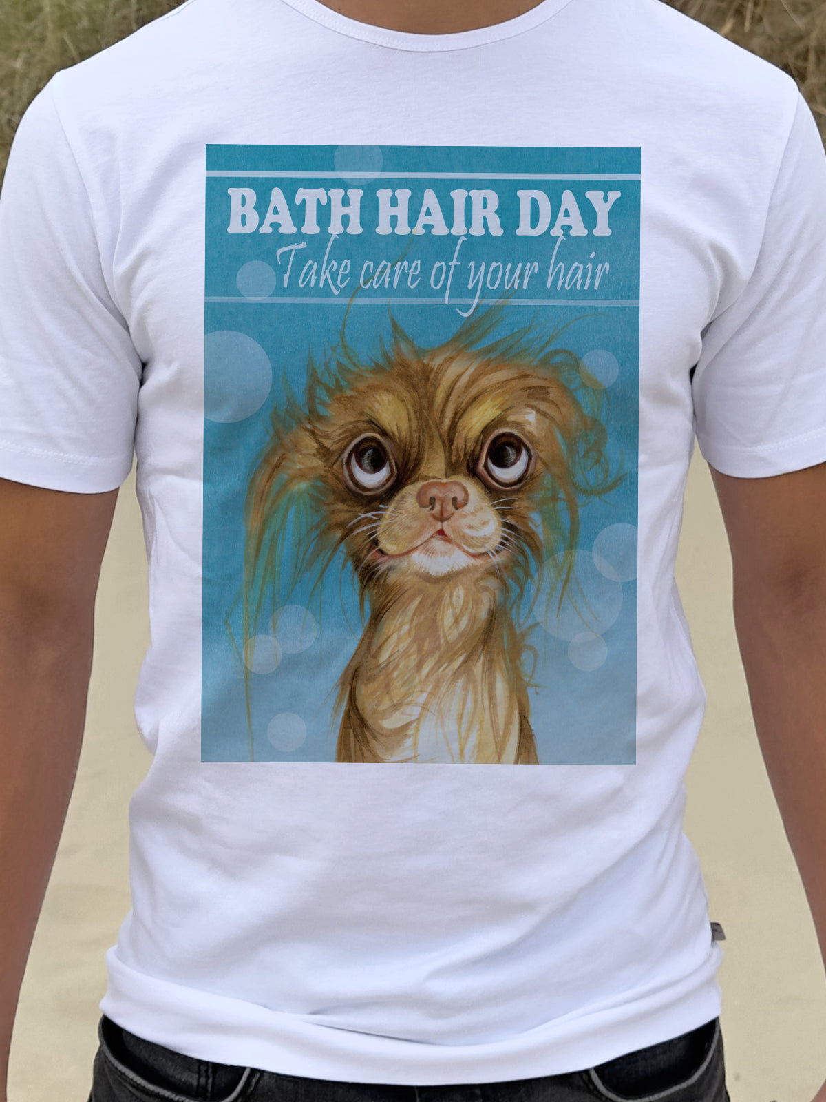 T-Shirt Bad Hairday-Kollektion: Pflegen Sie Ihre Haare (01-305)