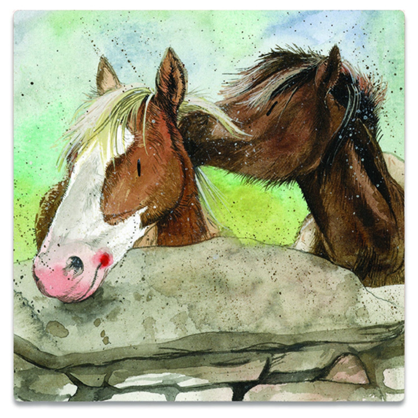 Alex Clark - Koelkast magneet - Paarden