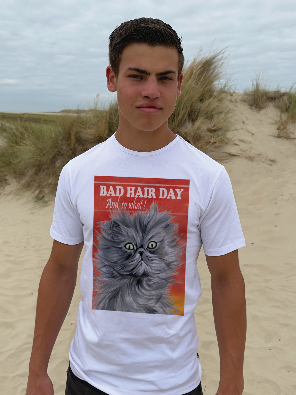 T-shirt Bad Hairday collectie: And, so what ! (01-310 KL)