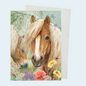 Klappkarte mit dem Thema „Schöne Pferde“
