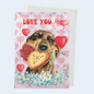 Staande klapkaart thema - Love You