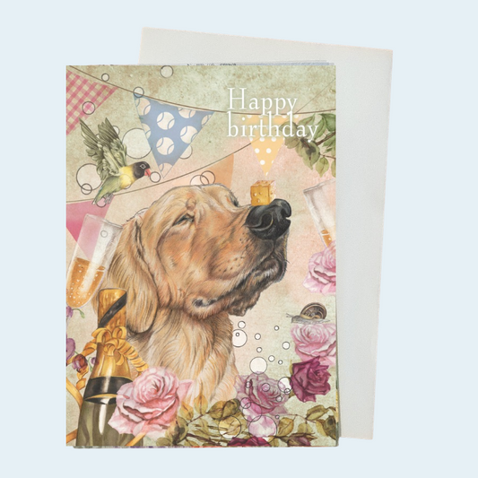 Klappkarte zum Thema „Alles Gute zum Geburtstag – Hund“