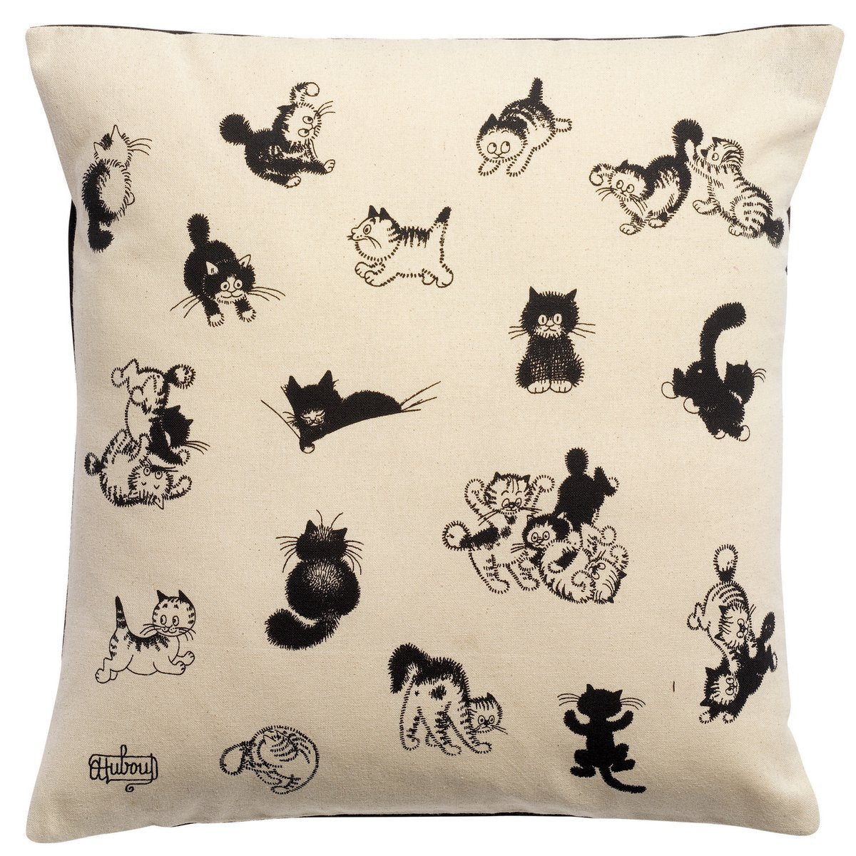 Baumwollkissen mit Katzenmotiv. Aus der Winkler-Kollektion*