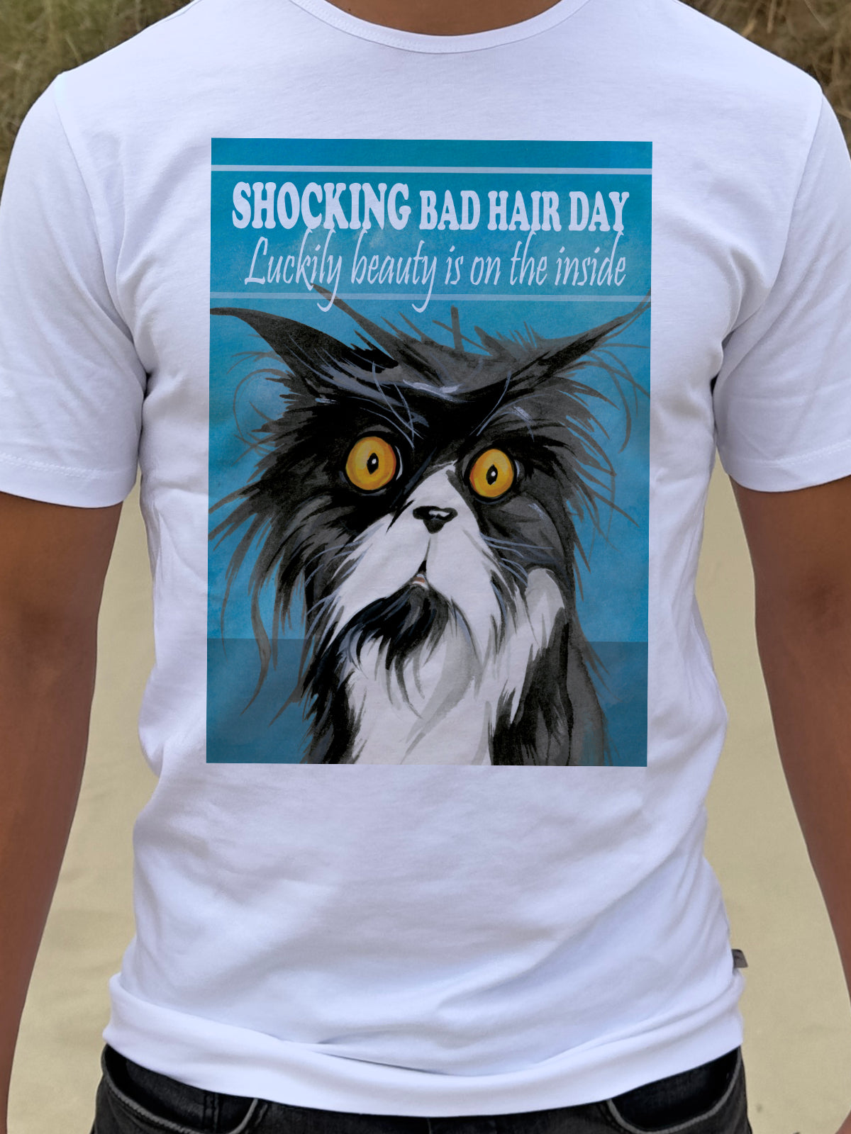 T-shirt Bad Hairday collection: Beauty is on the inside (01-301 KL)