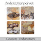 PRODUCTINFORMATIE ONDERZETTERS - per set van 4