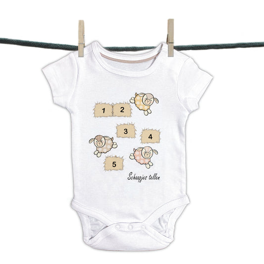 Babyromper Patchwork Collectie - Schaapjes Tellen