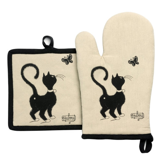 Topflappen + Topflappen Katze mit Schmetterling*