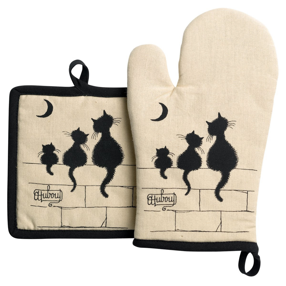 Topflappen + Topflappen 3 Katzen an der Wand*