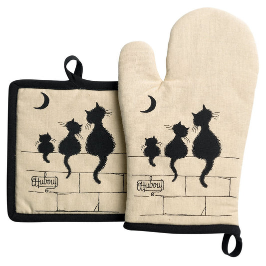 Topflappen + Topflappen 3 Katzen an der Wand*