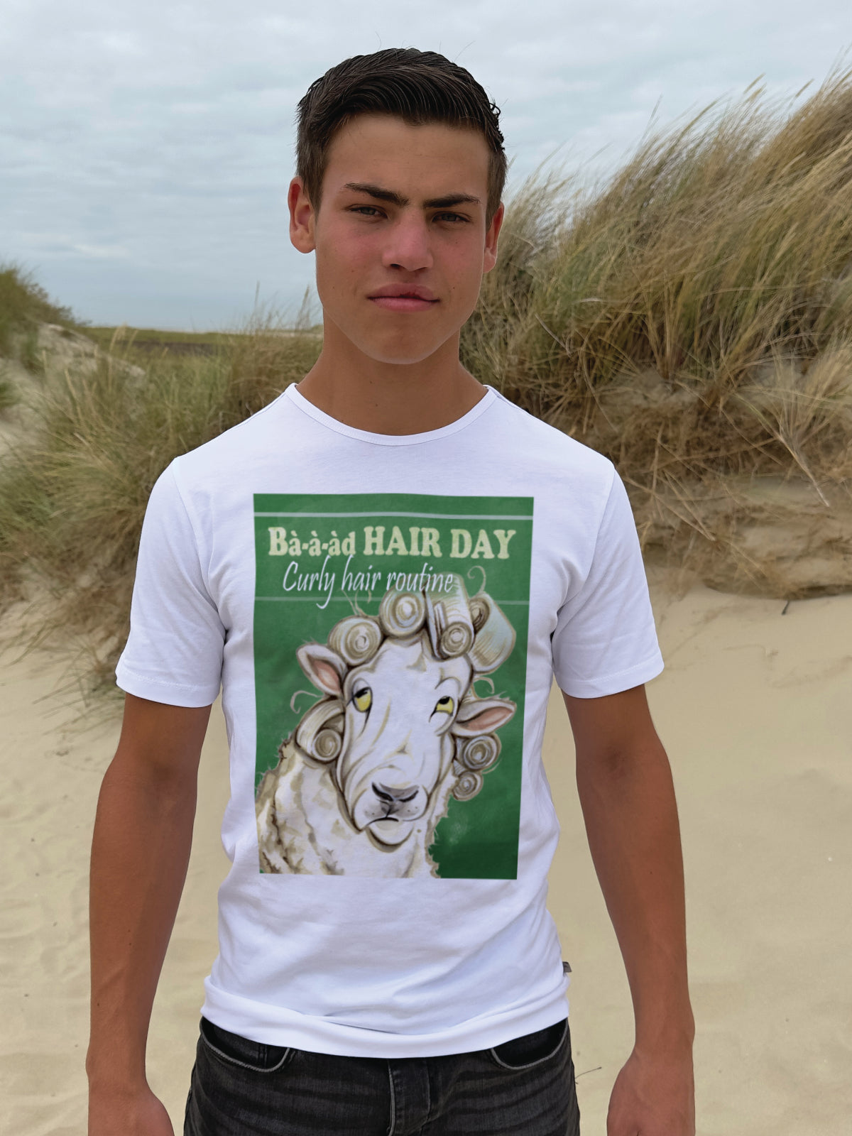 T-Shirt Bad Hairday-Kollektion: Curly Hair Routine (01-314 KL)