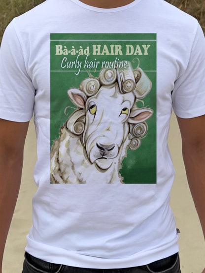 T-Shirt Bad Hairday-Kollektion: Curly Hair Routine (01-314 KL)