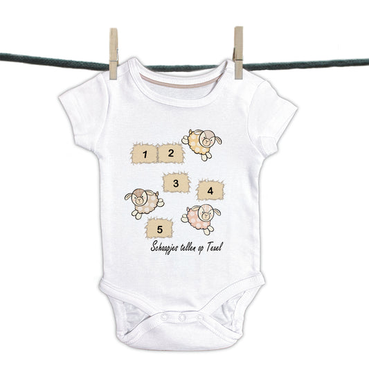 Babyromper Texel - Schaapjes collage (T01-102)