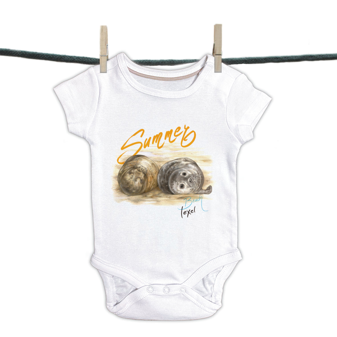 Babyromper Texel - Zeehondjes (T01-109)