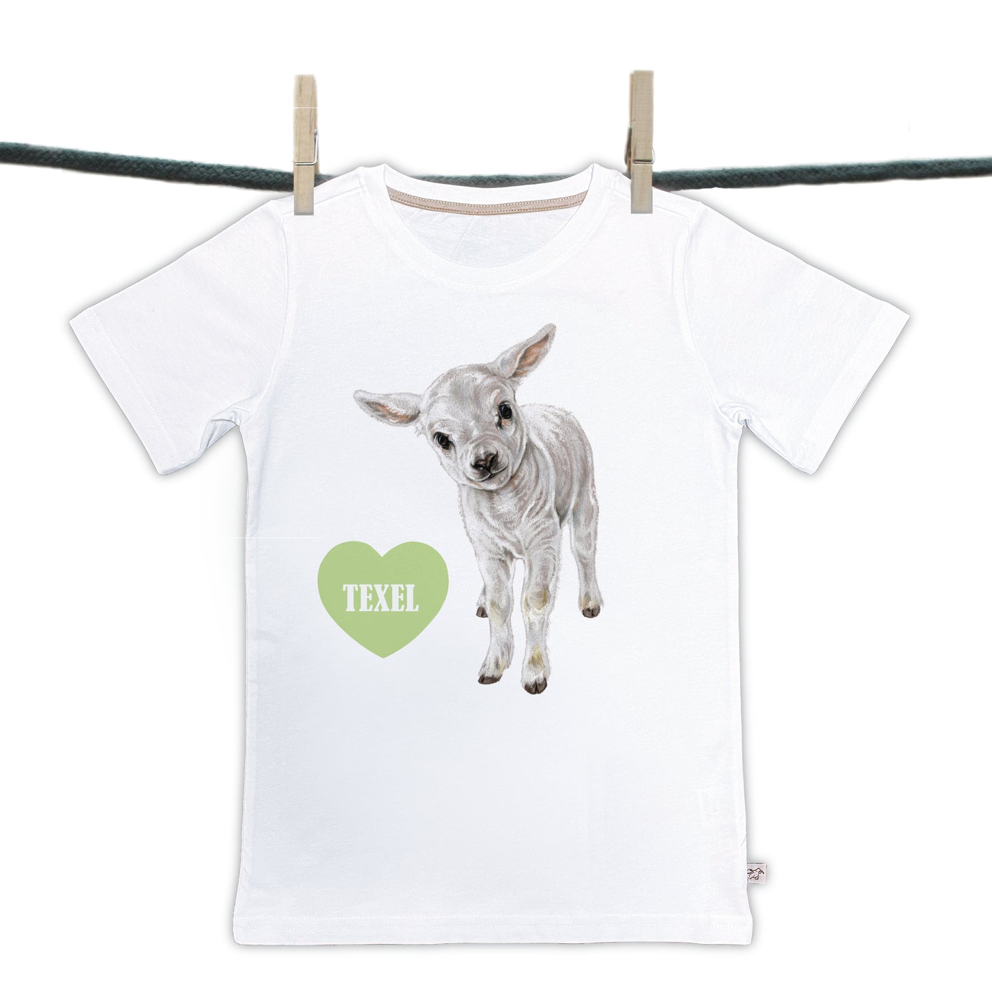 T-shirts Texel - Lammetje/schaap (KT 01-112)