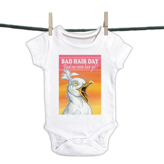 Babyromper Texel - Bad Hair Day - Kokmeeuw (T01-115)