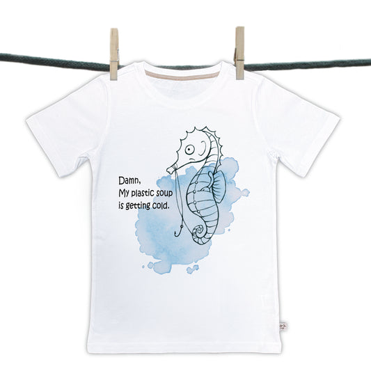 T-shirts Texel - Zeepaardje -Plastic soep (T01-116)