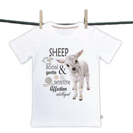 T-shirts Texel - Lammetje met teksten (T01-117)