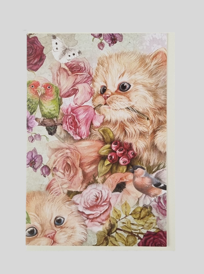 Staande klapkaart thema - Flowers everywhere