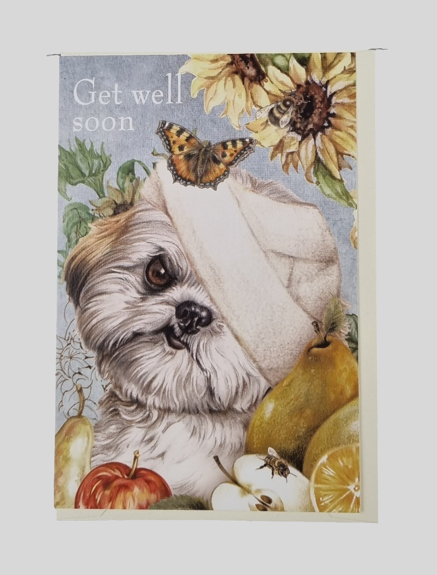 Staande klapkaart thema - Get well soon