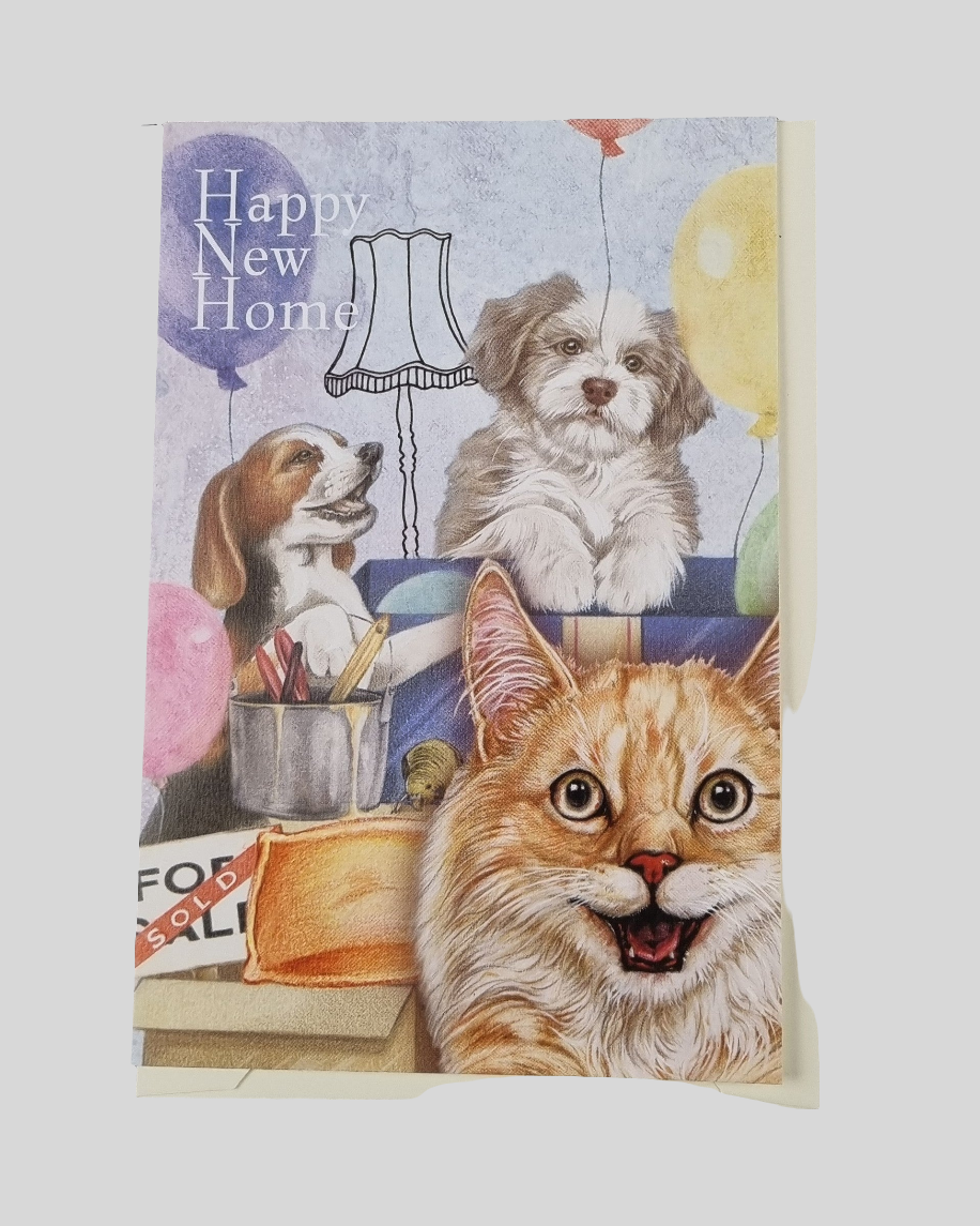 Staande klapkaart thema - Happy New Home