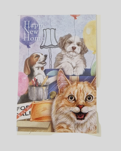 Staande klapkaart thema - Happy New Home