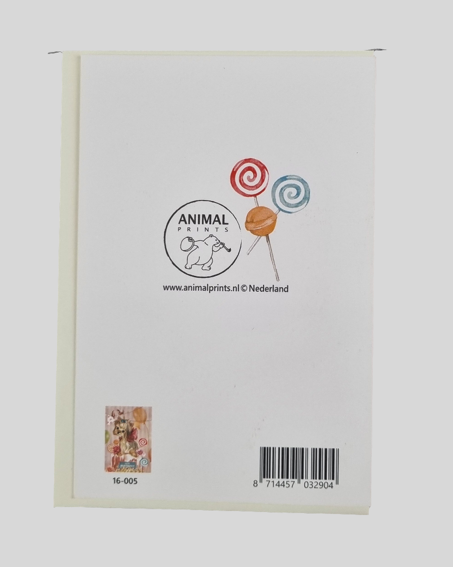 Staande klapkaart thema - Happy Birthday -