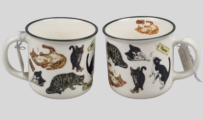 Tassen mit Collage - Katzen