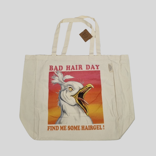 Cotton shopping bag with print - Seagull