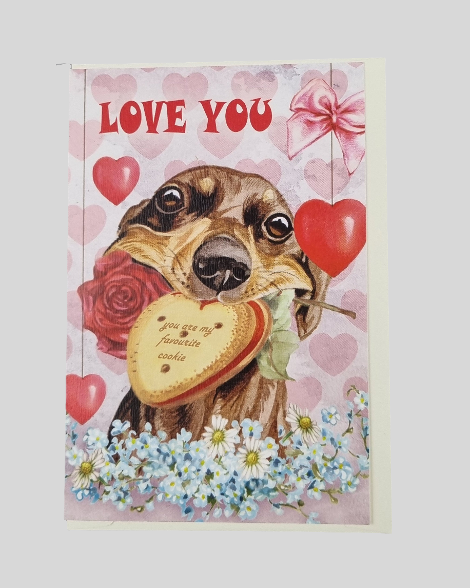 Staande klapkaart thema - Love You