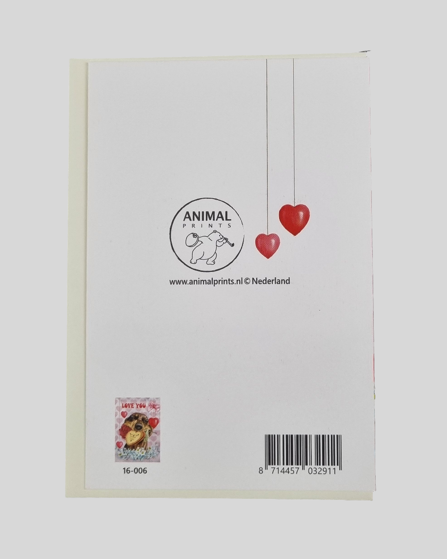 Staande klapkaart thema - Love You