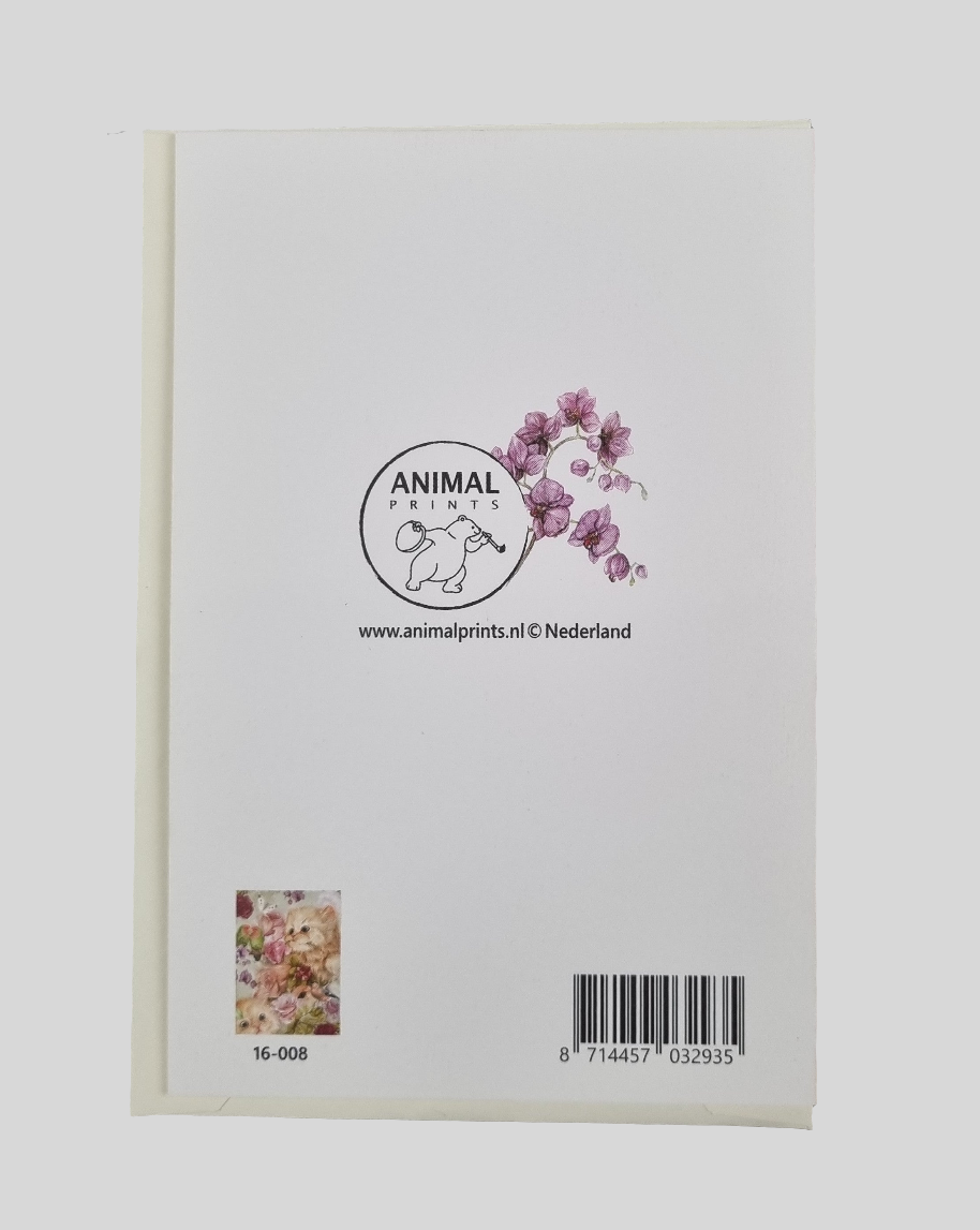 Staande klapkaart thema - Flowers everywhere