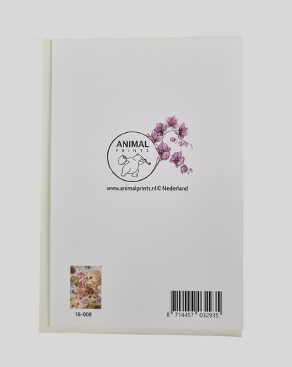 Staande klapkaart thema - Flowers everywhere