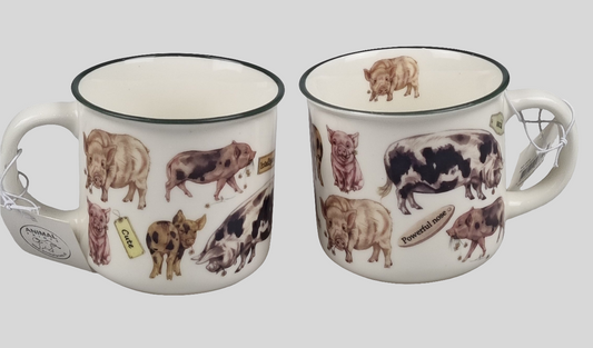 Mokken met collage - Varken