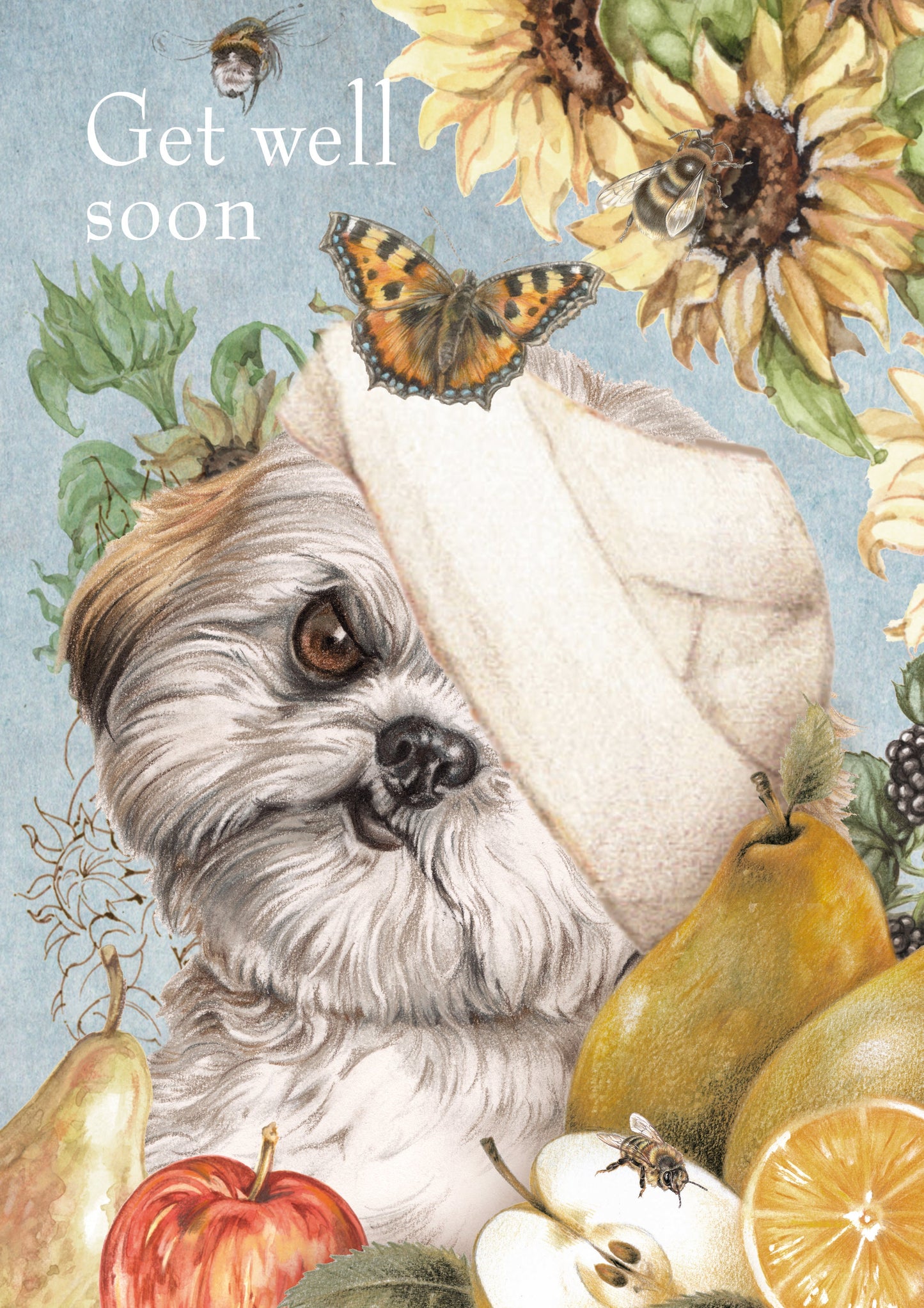 Klapkaart A4 formaat - Get Well Soon