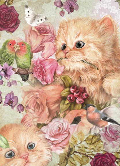 Staande klapkaart thema - Flowers everywhere