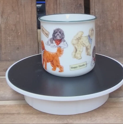 Tassen mit Collage – Labradoodle